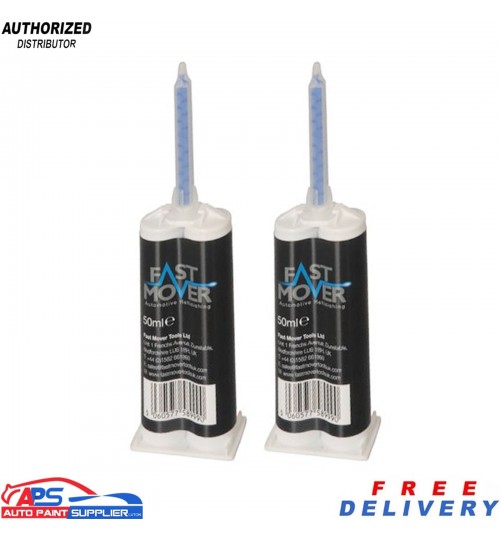 FMT6340 2K PU Bonding Cartridges – 2 x 50ml Rigid Plastic Adhesive